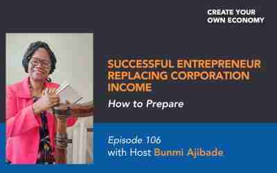 Episode 106 –  Successful Entrepreneur Replacing Corporation Income – How to prepare